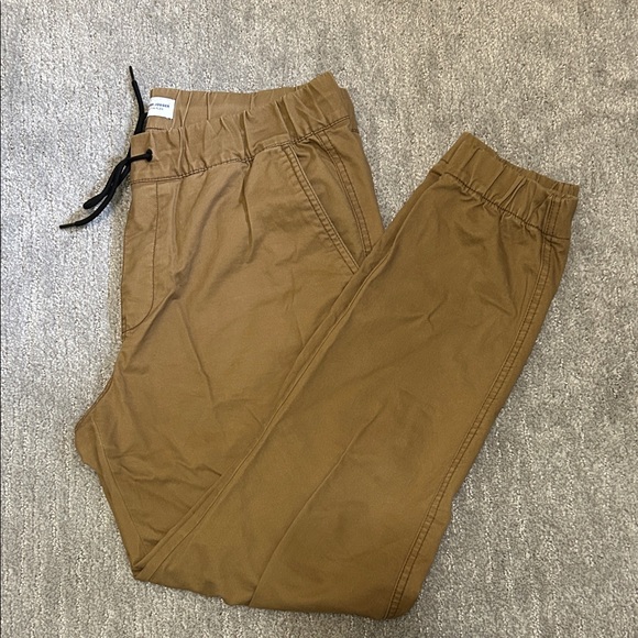 Men's Tan Jogger Pants - Picture 1 of 4